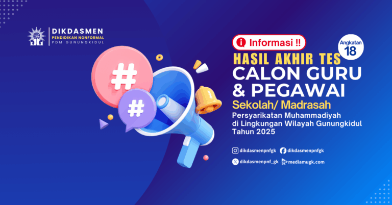 Hasil akhir tes angkatan 18